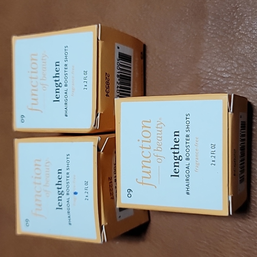Bundle of 3 function of beauty lengthen booster shots